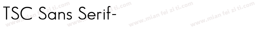 TSC Sans Serif字体转换